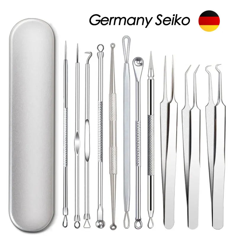 Blackhead & Blemish Extraction Kit — Stainless Steel Deep Pore Cleansing Tools for Clear Skin