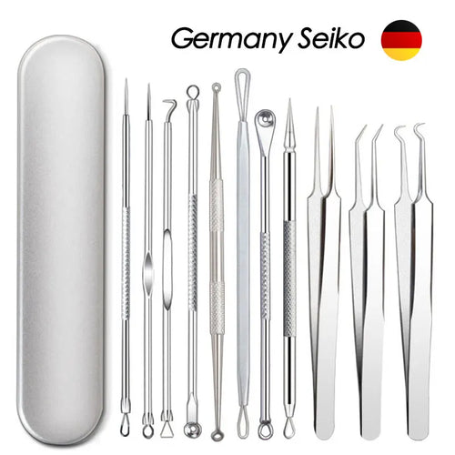 Blackhead & Blemish Extraction Kit — Stainless Steel Deep Pore Cleansing Tools for Clear Skin