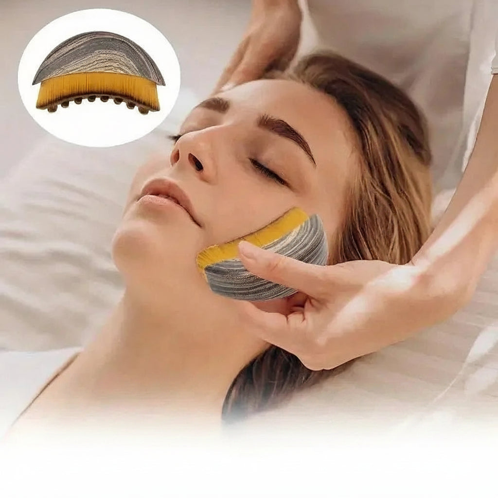 Lymphatic Contour Face Brush — Sculpting Drainage Massager for Lifted, Glowing Skin